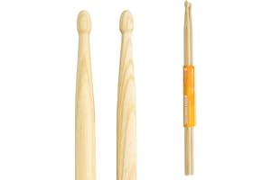 TIGER World Rhythm Paire de baguettes de batterie en hickory 5A par World Rhythm – Pointe en bois 5 A