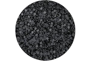 BEADSLAND Crystal Hotfix Rhinestone,Machine Cut Stone 2880pcs/pkg (Black,SS6/2mm)