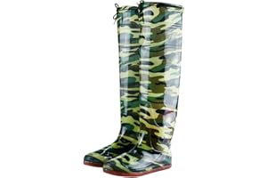 JCWGLY Watstiefel Camouflage Watstiefel Für Männer Frauen Hüftstiefel Leichtgewichtige wasserdichte Anti-Rutsch-Regenstiefel Für Angeln Jagd