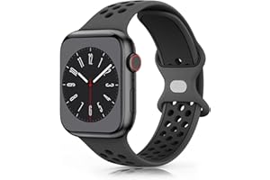 Wanme Pasek do zegarka Apple Watch 49 mm, 45 mm, 44 mm, 42 mm, 41 mm, 40 mm, 38 mm, miękki silikonowy pasek zamienny do iWatch / Apple Watch Series 9 8 7 6 5 4 3 2 1 SE Ultra