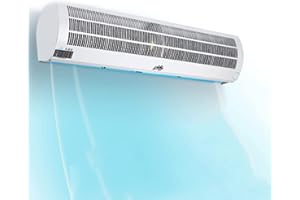 WZP Gewerblicher Luftschleier Maschinen Einkaufszentrum Über Der Tür, Leiser Ventilator, Natürlicher Wind, An Der Wand Befestigter Luftschleier, Einstellbare 2 Geschwindigkeiten