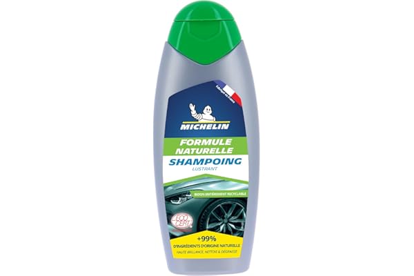 MICHELIN 009162 Shampoing Lustrant Carrosserie, Formule Naturelle, 500 ml