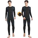 Uniuni Set Intimo Termico Uomo Invernale Funzionale Biancheria Intima Termica per Sci Ciclismo Corsa