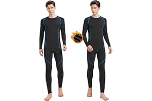 Uniuni Set Intimo Termico Uomo Invernale Funzionale Biancheria Intima Termica per Sci Ciclismo Corsa
