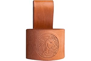 Hulara Full Grain Buff Leather Hammer Holder Hammer Holder for Tool Belt Tool Case Hammer Holster Battle Axe Hatchet Sheath Viking Axe Small Hammer Leather Tool Holster