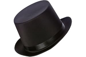 Wicked Costumes Victorian Satin Black Fancy Dress Top Hat