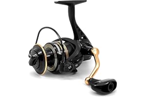 Frwanf Spinning Reel, Freshwater and Saltwater Spinning Fishing Reel, Lightweight Body, 5.0:1 Gear Ratio, 4 Stainless Steel BB Ultra Smooth, Max 17.6lbs Carbon Drag, Metal Spool &Handle