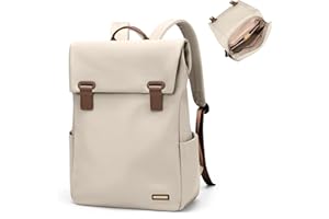 GOLF QUALITY GOLF QUALTIY Mochila Portatil Mujer, Mochila Viaje Cabina Avion 16 Pulgadas Impermeable Antirrobo, Casual Backpack Escolar Mochila para Ordenador Portátil para la Trabajo Universidad,Albaricoque