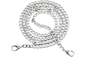 BEYEQCEZ 1 pezzi catena per borsa, tracolla in metallo catena tracolla catena per borsa borsa a tracolla da donna, Catena Borse in Metallo, Catena Borsa Tracolla 120 cm, Tracolla a Catena di Ricambio (sliber)