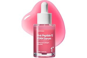 ‎TOSOWOONG TOSOWOONG Pink Peptide 12 PDRN Serum – mit Lachs-DNA (PDRN 10.320 ppm), 12 Peptiden & Niacinamid, unterstützt ein gepflegtes, ebenmäßiges Hautbild, spendet Feuchtigkeit, Koreanische Kosmetik, 33ml