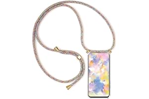 Paekear Funda Transparente con Cordón para OPPO Reno 8 5G - Carcasa con Cuerda y Esquinas Reforzadas con Correa - Elegante Case Cover con Collar de Cordón Cruzado, Multicolor