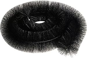 6 x Hedgehog Gutter Brush Guard 100mm Black 4m Clean Leaf & Debris Free 24m