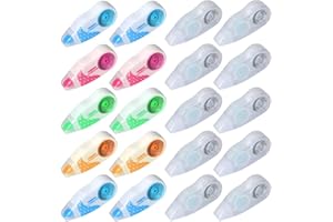 Chostky 20 Pack Correction Tape Mini White Out Tape Cute Writing Tape for School Kids Students