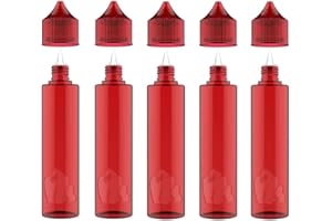 Chubby Gorilla LDPE 60 ml Einhorn Flaschen 5 Stück rot