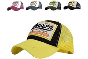 CheChury Czapki męskie, czapka z daszkiem z daszkiem regulowana na co dzień czapki raper klasyczne damskie czapki siatkowe retro kapelusz, unisex