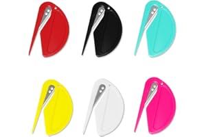 QIANFENG 6 Stück brieföffner,brieföffner mit gravur,edel einziehbarer kunstmesser,letter mini-brieföffner mit opener