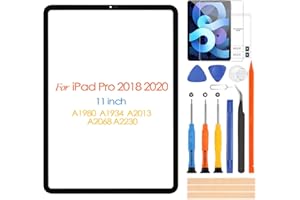 ARSSLY Screen Replacement for iPad Pro 11" 2018 2020 Front Glass Panel, A1980 A1934 A2013 A2068 A2230 Front Screen Cover,Free Tools (NO Touch Digitizer & LCD Display)