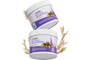 HICC PET Lingettes Antidémangeaisons pour Chiens et Chats – Soulage Rapidement Les Démangeaisons, Apaise Les Irritations et Points Chauds – 100 Lingettes Hypoallergéniques