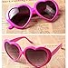 Produktbild Generisches Modern Nette Oversized Herz Shaped Kunststoff Rahmen Retro Sonnenbrille Brillen (rosa)