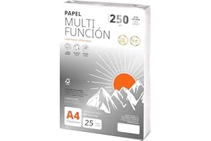 Folios a4 250gr 25 hojas, Papel Multiusos para Impresora, Folios para Impresoras Láser y de Inyección, Fotocopiadora, Para uso Oficina, Material Escolar, Paquete de Papel - Ofituria (250gr, 25h)