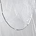 Mosquito Nets 4 U Bed Canopy with Decorative Silver Binding, White