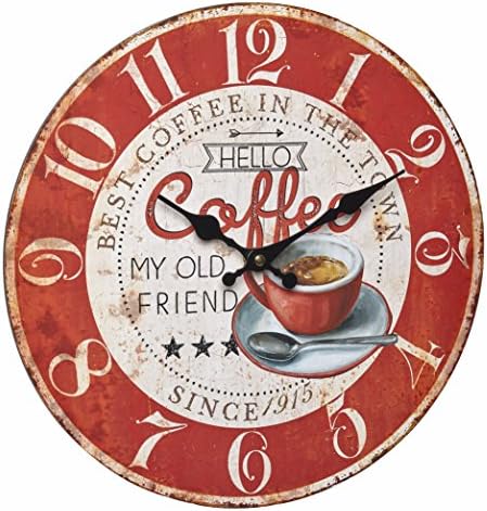 Blooming Weather Vintage Design Wall Clock (Coffee)