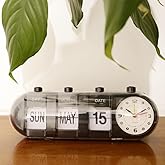 MYADDICTION Plastic Creative Digital Manual Flip Down Clock Desk Stand Page Quartz Clock Black Home & Garden | Home D?©cor | 