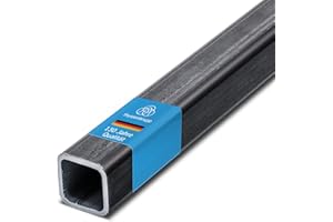 thyssenkrupp Vierkantrohr Stahl 20 x 20 x 2 mm in 2000 mm Länge | Quadratrohr Hohlprofil geschweisst | Werkstoff: S235JRH