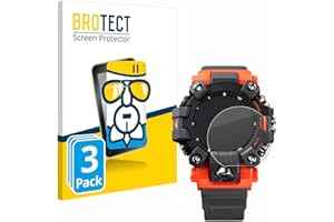 BROTECT Protector Pantalla Cristal para Casio G-Shock GW-9500 Protector Vidrio (3 Unidades) - [Dureza 9H, Anti-Arañazos]