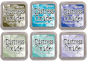 Tim Holtz Distress Oxide Ink Pads - 2018 Release - Cool Tones - 6 Ink Pad Set