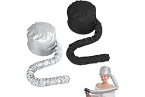 APOMOONS 2 Stück Trockenhauben für Haare, Diffusor Föhn Diffuser Cap, Attachment für Haartrockner Föhnhaube Locken Haube, Diffuser Cap für Locken, Tiefenpflege Haar Haube (Schwarz und Grau)