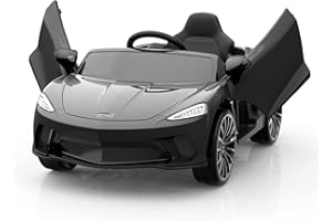 BALOVEBY Auto elettrica per Bambini Sport Supercar 12V con Porte Idrauliche, V. Max. 5 Km/h, LED, Musica, Telecomando, Sistema Audio, Veicolo Elettrico Bambino 3+ Anni