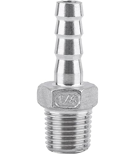 Raccordo Alluminio Nero 1/8 NPT - Adattatore Per Tubo Flessibile 4-5mm - Foto 7