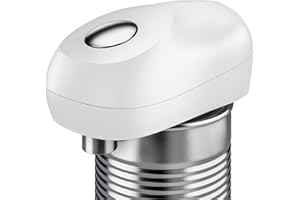 Arendo - Elektrischer Dosenöffner One Touch - mit automatischer 360° Drehung - Öffnung ohne scharfe Kanten - für alle Dosengr