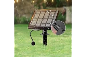 Kawaya Solar Panel with USB Port, Waterproof Powered for Outdoor String Lights/Fairy Lights/Festoon Lights Charging Replacement, 3600mAh, 3W, 3.7V YAUK-SolarPanel-L