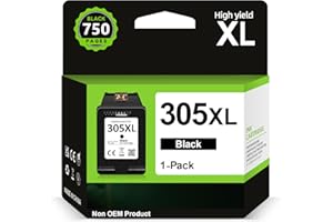 Sunnieink 305 kartridże do drukarki czarne XL, 305 XL wkłady kompatybilne z 305 czarne, wkłady atramentowe 305XL czarne do drukarek DeskJet 2700 2720 2710 2300 Plus 4120 4100 4110 Envy 6000 6032