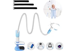 EXTFANS Support Camera Bebe, Universel Support Babyphone Rotatif à 360 Degré, Flexible Support de Téléphone avec 3 Sangles Magiques, Support de Moniteur, Compatible avec la Plupart des Babyphones