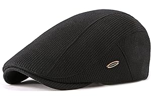 EKMTBJXY Berretto Piatto Baschi Scozzesi Coppola Uomo, Regolabile Berretto Irlandese Cappelli di Edera Flat cap