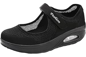 ZORQ Marche orthopédiques - Tennis décontractées à Enfiler pour Femmes - Chaussures orthopédiques à Coussin d'air Gym d'entraînement Confortable Running Sneaker