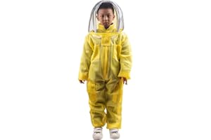 HunterBee Combinaison d'apiculture ventilée pour enfant en coton 140 cm