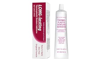 ACEIRROPY Thermoplastic Denture Adhesive,Long Lasting Dentures Glue Soft Denture Adhesives Comfortable Denture Grip Adhesive Denture Fixation Adhesive,Non-Glue Denture Adhesive,Improve Comfort