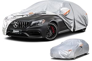 Kayme Bâche Voiture Étanche Respirante Compatible avec Mercedes-Benz Classe C Berline W204/W205/W206/C180/C200/C220 (2007-2025), 6 Couches Housse de Protection Voiture Extérieur Contre Pluie Soleil.