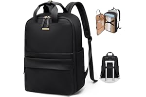 GOLF QUALITY Zaino da Viaggio 16 Pollici Zaino Donna Lavoro PC,Borse da Cabina per Ryanair Bagaglio a Mano Zaino Borsa, Backpack Casual per Laptop Nero