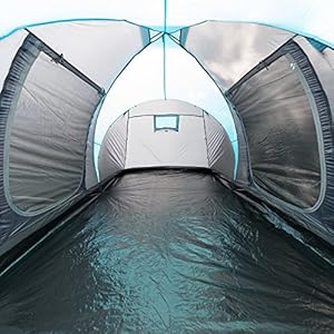 Skandika, Hammerfest, Tenda per Famiglie, 4 Persone, Tenda a Cupola, con 2 cabine di Riposo, Altezza in Piedi 200 cm - immagine 6