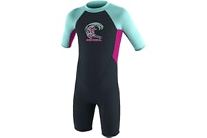 O'NEILL WETSUITS O'Neill Toddler Reactor 2mm Back Zip Shorty Wetsuit Slate Berry Seaglass - UV Sun Protection and SPF Properties