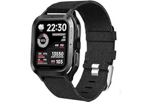 Blueshaweu Armband Kompatibel für KOSPET Tank M2 Smartwatch, Nylon Strick Replacement Uhrenarmband für KOSPET Tank M2 Smartwatch