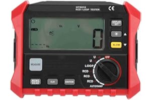Eujgoov Digitales Isolationsprüfgerät RCD Tester Automatisches Schleifenimpedanzmessgerät für Elektroinstallationen
