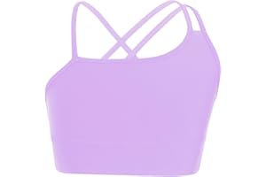 TTAO Mädchen Sport BHS Spaghettiträger Crop Tops Unterwäsche Nahtlose Sport BHS Schlaf BHS für Gymnastik Yoga Training gr. 110-164