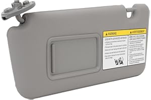 BEWINNER Visiera Parasole Lato Guida Sinistro Grigio Automatico per RAV4 Dal 2004 Al 2005, 74320 42420 B0 Visiera Parasole con Specchio per il Trucco per Auto RAV4 Dal 2004 Al 2005