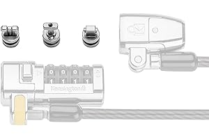 KENSINGTON, Kit de Points d’Ancrage de Sécurité ClickSafe pour Câbles ClickSafe, Compatible Toutes Encoches Standard, Nano et Wedge, 5 Ans Garantie, K68001WW